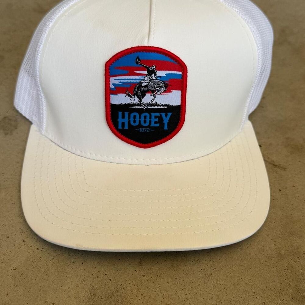 Hooey Men's White and Cream Hat